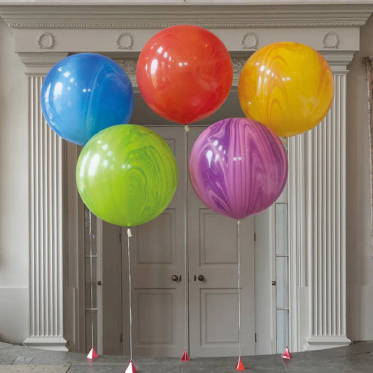 經典款｜70cm瑪腦橡膠氣球（可打氣可飛起！）